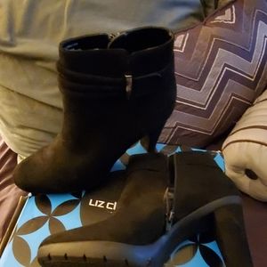 black 3 inch booties